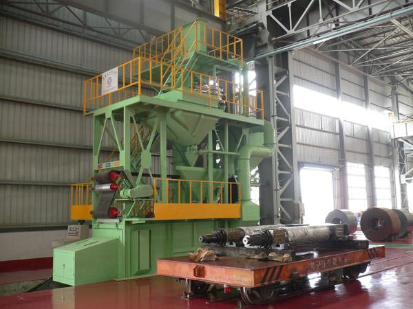 Roll roughening shot blasting machine
